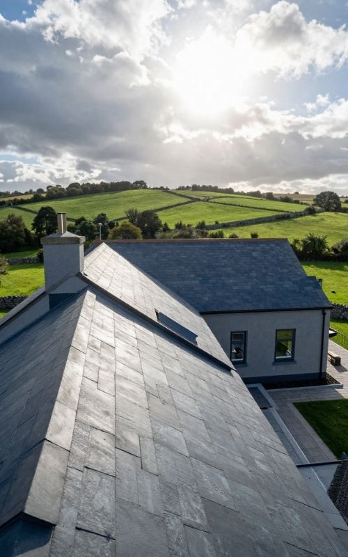 New slate roof in meath